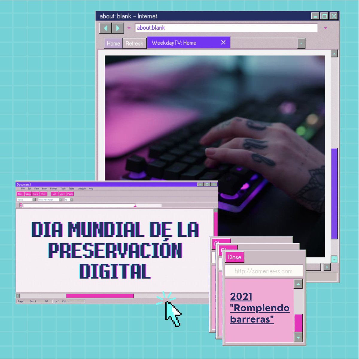 cmm_cenart's tweet photo. 🌐 ¿Sabías que hoy es el Día Mundial de la Preservación Digital? El tema de este año es "Rompiendo barreras".

Es un buen momento para preguntarnos qué desafíos implica la preservación del patrimonio digital. Conoce más al respecto👉https://t.co/c56vee3A35
#DigitalPreservationDay https://t.co/lTineXYZi5