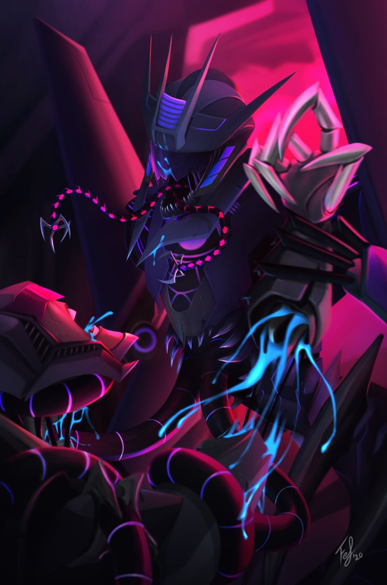 Fef_Robot_Arts's tweet image. Here are both my pieces i did for the REDACTED TF Zine!
I rarely paint anything so i thought i could try it again, and even though they are already a year old, i still like how they turned out!