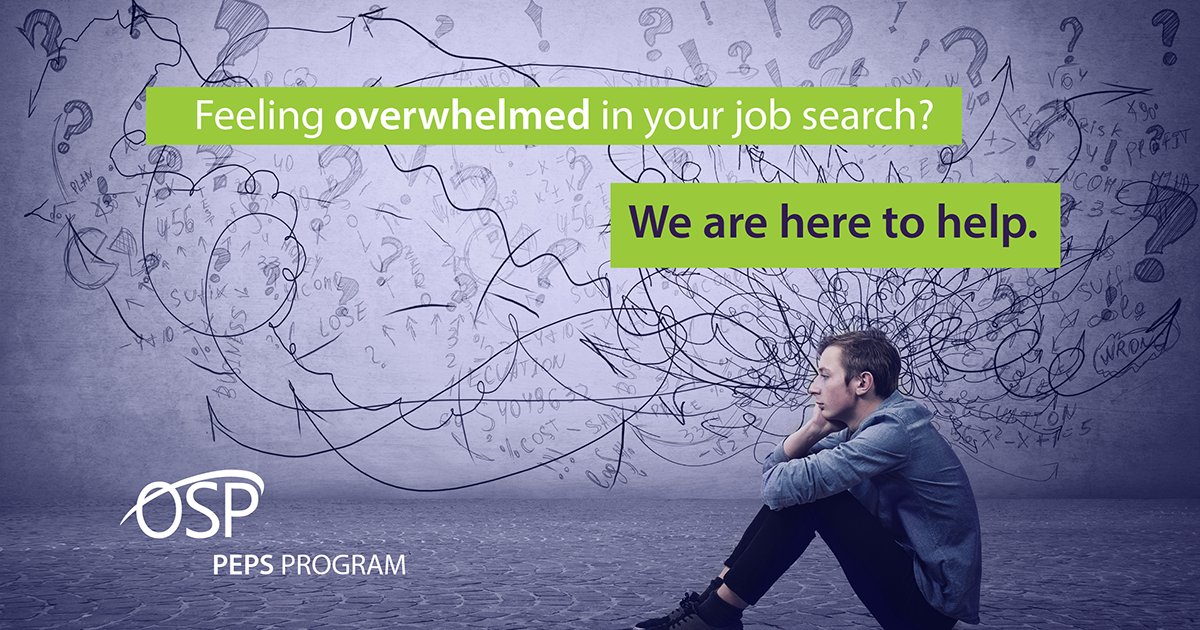 Is poor mental health making it difficult for you to look for #work? OSP can help! Our free, online PEPS program provides all the support you need to determine and follow through to achieve your #employment and educational goals. osp.ab.ca/peps
#edmonton #employmentgoals