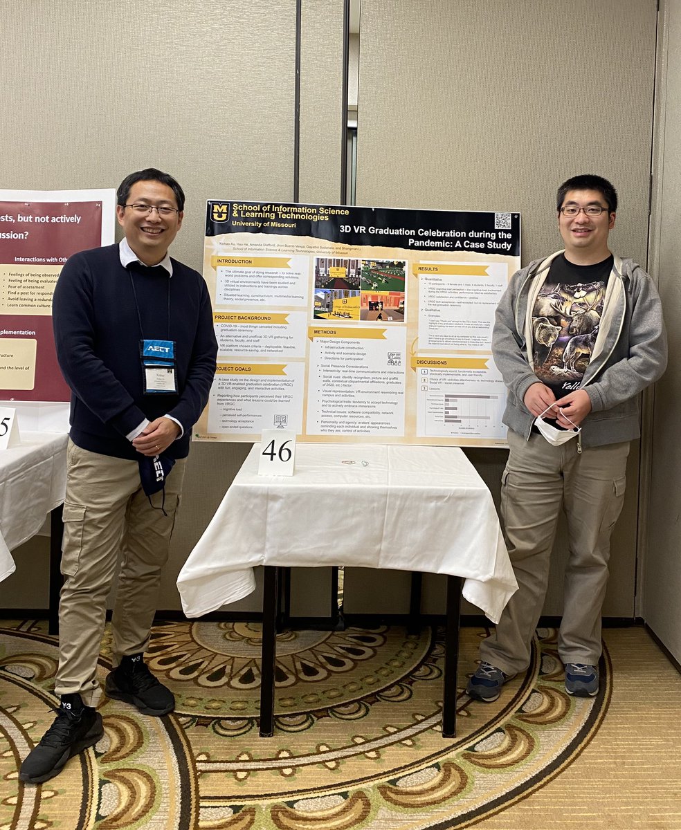 MizzouTell's tweet photo. Dr. Xu and TELL members presenting at #AECT2021 @MizzouSISLT https://t.co/crl9SCANna