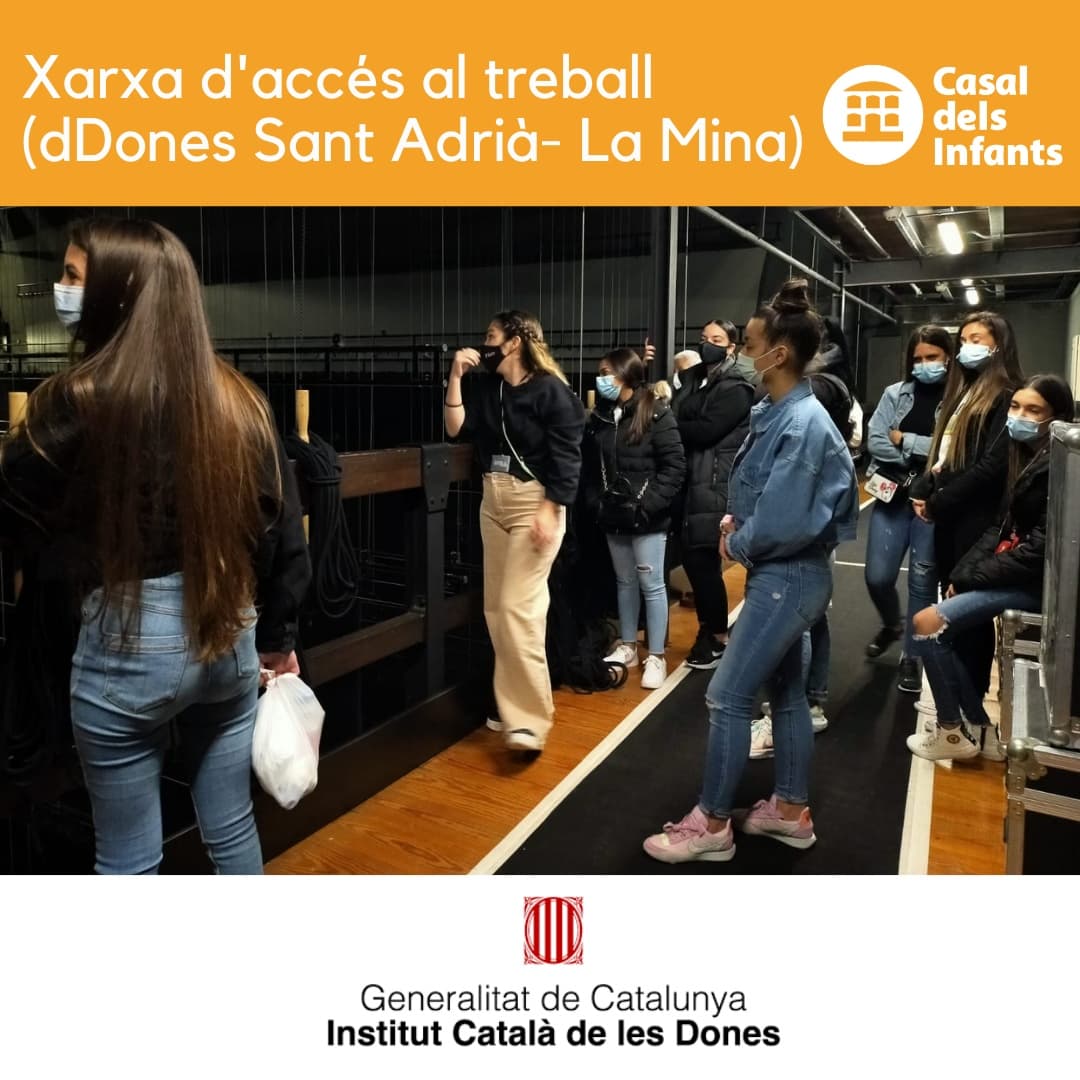 formaciocasal's tweet photo. Platea, programa de mà, cametes, bambolines, pati de butaques, prosceni, teló de fons, ..aquests són nous conceptes que han après les dones del curs d'atenció al client al @teatrelliure @casalinfants
#donesenmarxa💪 #formaciócasal #dDones #xarxaaccésaltreball #lamina https://t.co/wh432ijyoX