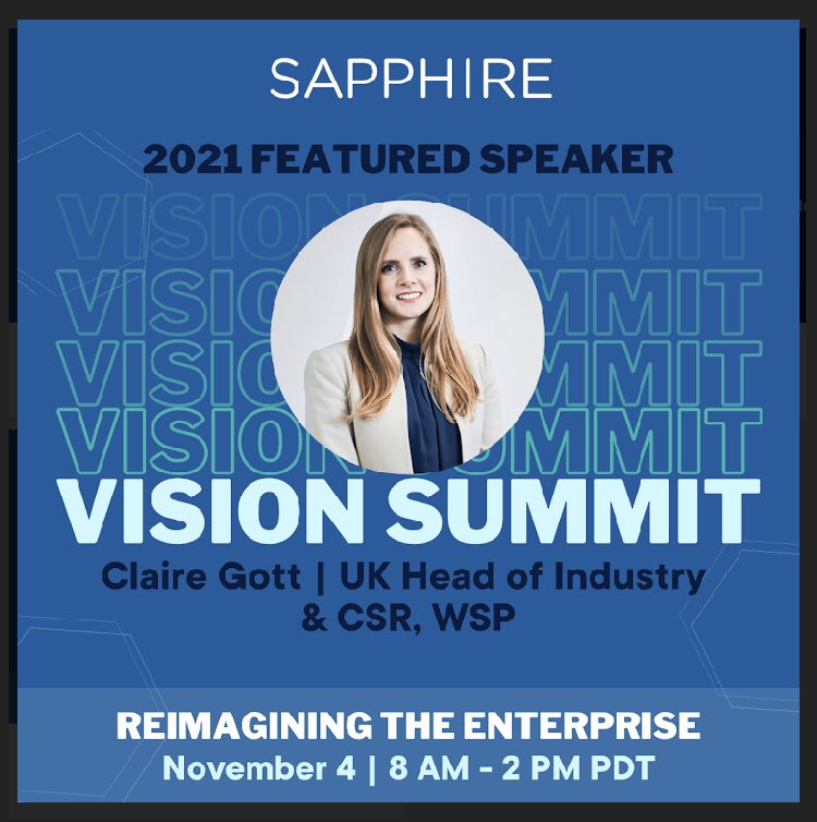 Great to be part of the <a href="/SapphireVC/">Sapphire Ventures</a> #SapphireVisionSummit panel today, discussing how to achieve sustainability at scale with <a href="/McKinsey/">McKinsey & Company</a> &amp; <a href="/SAP/">SAP</a> 

We covered #netzero #SUP #SDGs #digitaltwin #hydrogen and #CCUS!

Every business has a role in creating a sustainable economy