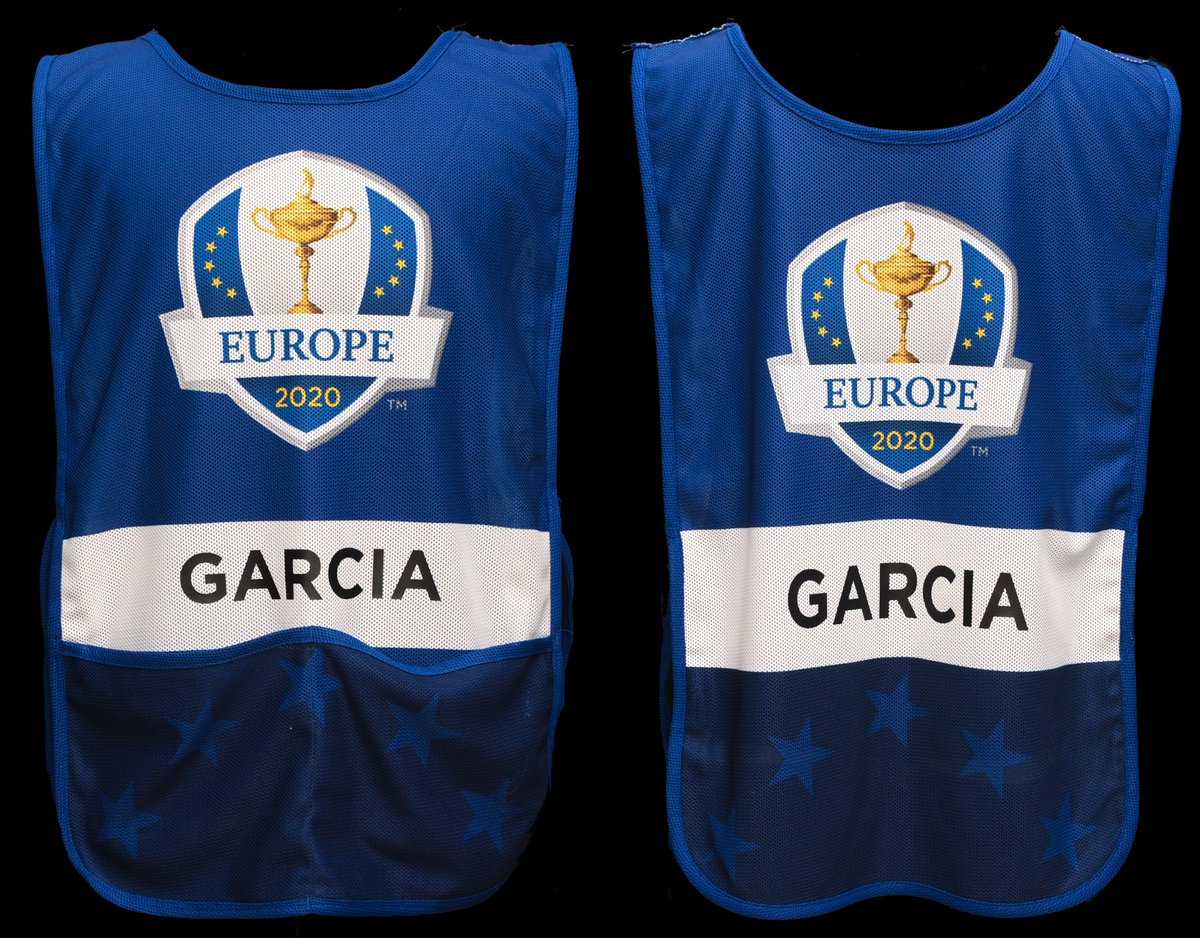 Sergio Garcia's tournament caddie bib from the 2020 Ryder Cup added to the collection. @TheSergioGarcia https://t.co/4Lm1GMawTv
