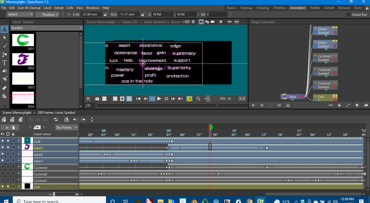 zackon777's tweet photo. More of the Kamen Rider Double animation behind the scenes. In total, 3 programs are being used, Medibang Paint, flipaclip, and Opentoonz. https://t.co/dzfM2Ifnt3