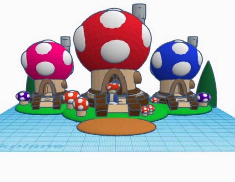 obehiart_'s tweet photo. Toad’s House from Super Mario https://t.co/3Nzn88hJRw