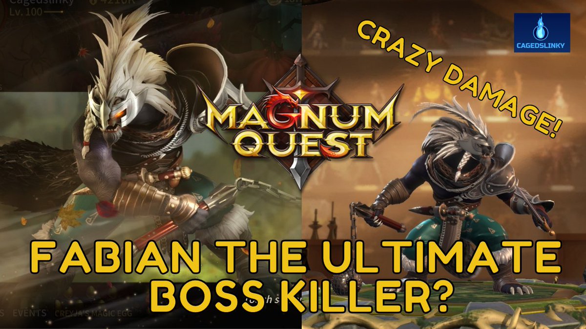 cagedslinky's tweet photo. New forest hero Fabian and when he's ramped up he can hit like a boss ๐ check out the damage in my new video
Link: https://t.co/olp6v0Z5i1
@magnum_quest #magnumquest #rpg #idlegame #mobilegames #mobilegaming #gamer #newgame #gatcha #summon #fabian #forest #newher https://t.co/7S55bqDHIR