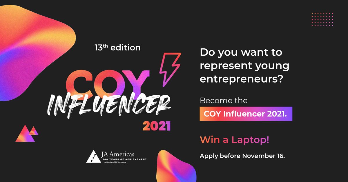 📲📸 Another Company of the Year Competition is coming.. a new opportunity to become the #COYInfluencer! Are you a JA alumni? Are you passionate about communications? This is your chance to become a real influencer! 
👉Check our instagram account! bit.ly/3qfYXQ6 #COY2021