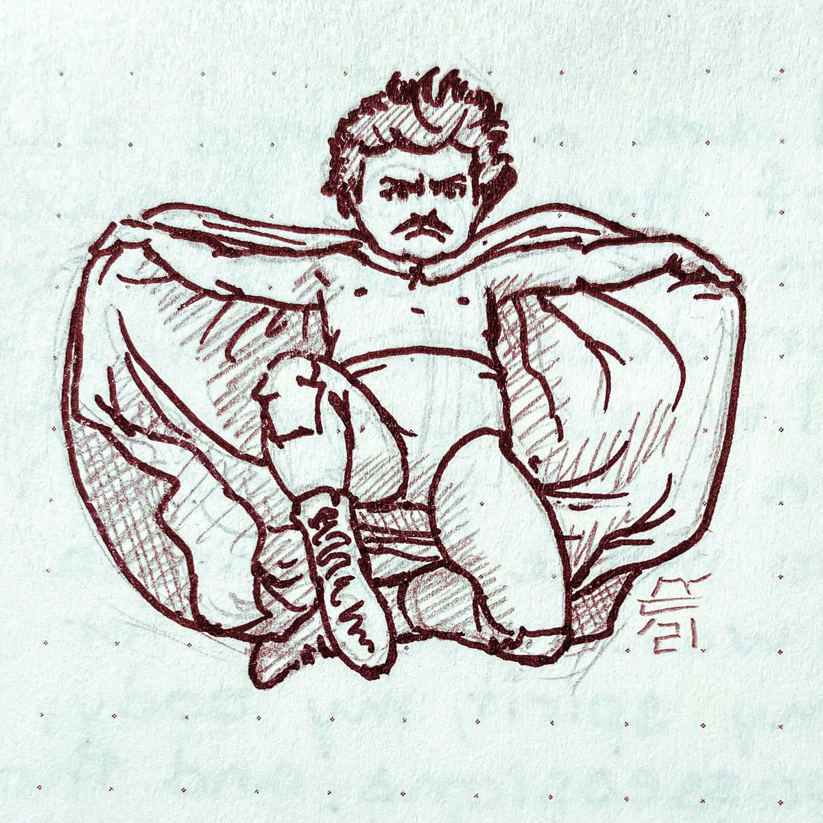 tankitha's tweet photo. Yesterday I was grateful for Nacho Libre. 

#gratitudejournal #sketchbook #gratitudedaily #gratitudechallenge #drawing #thanksgiving #art #thankgivingdrawingchallenge #drawthanks #nacholibre https://t.co/29zKmPbW4Q