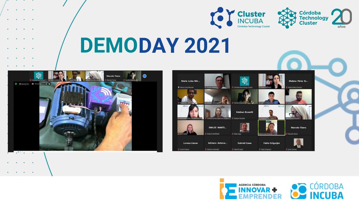 “Demo-Day 2021: Presentación pitch de proyectos incubados”.
En este momento, está pitcheando: MAVI 4.0.

#DemoDayClusterIncuba2021 #ClusterIncuba #DemoDay #DemoDay2021  #incubadora #incuba #CórdobaIncuba #SectorTIC #innovacion #tech