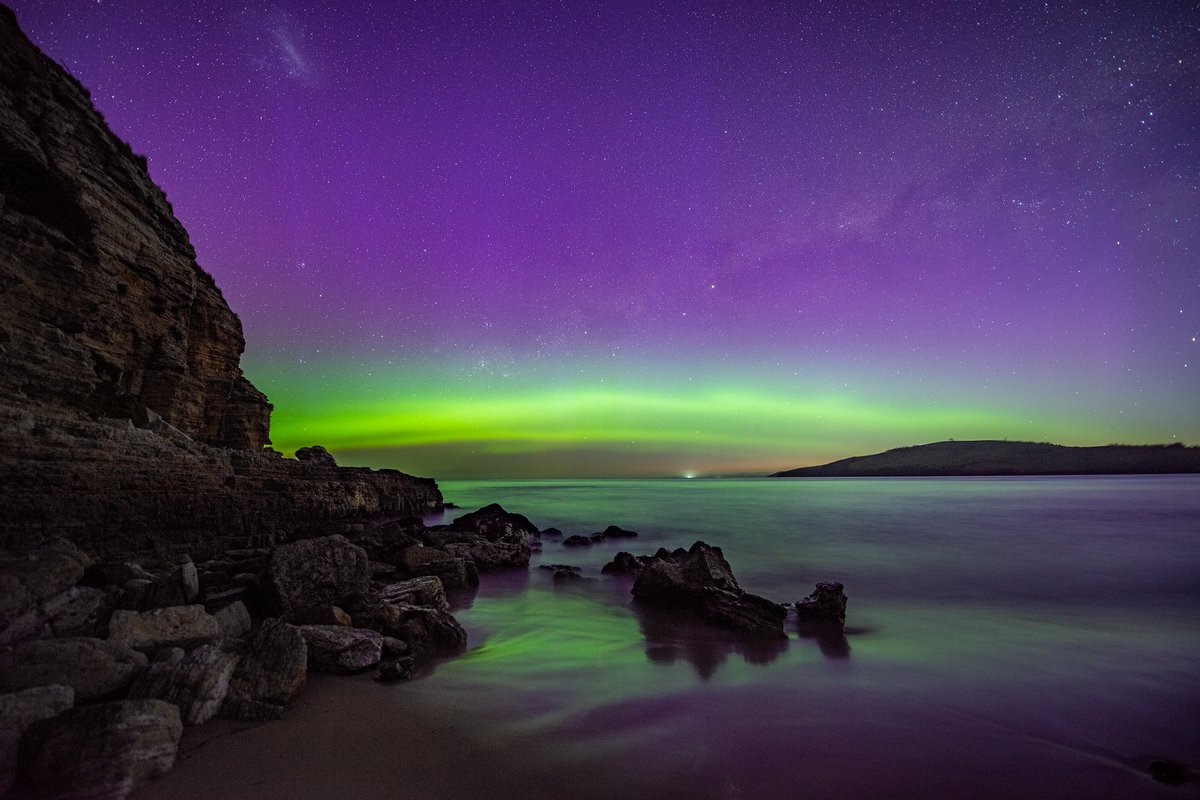 dnol72's tweet photo. Aurora Australis, Hobart Tasmania https://t.co/P3kqGlyU0P