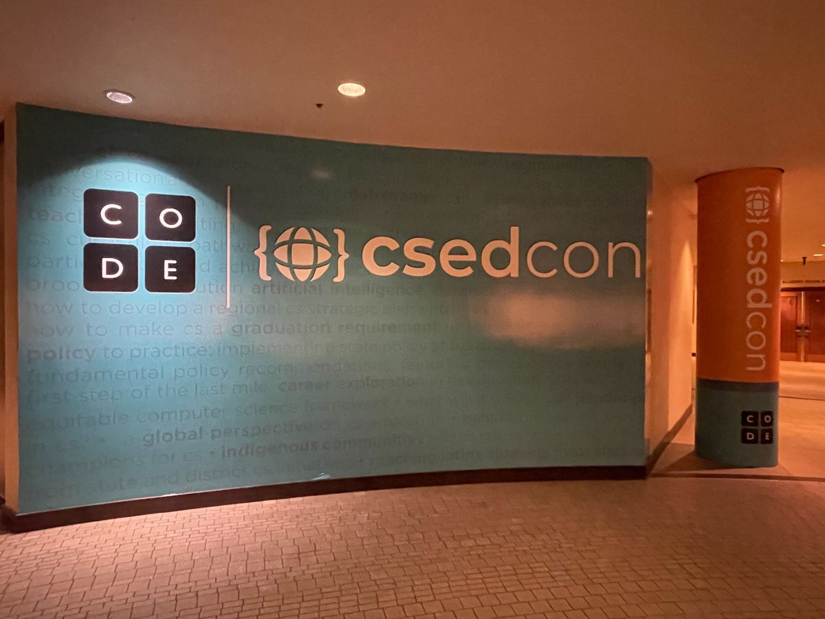 _CodeCrew's tweet image. @mekaeg, @KelaDJones, and Pamela Egwuekwe are at the #CSEdCon in LA learning more about #computerscience education! @codeorg  #CSEdCon2021 #gritgrindcode