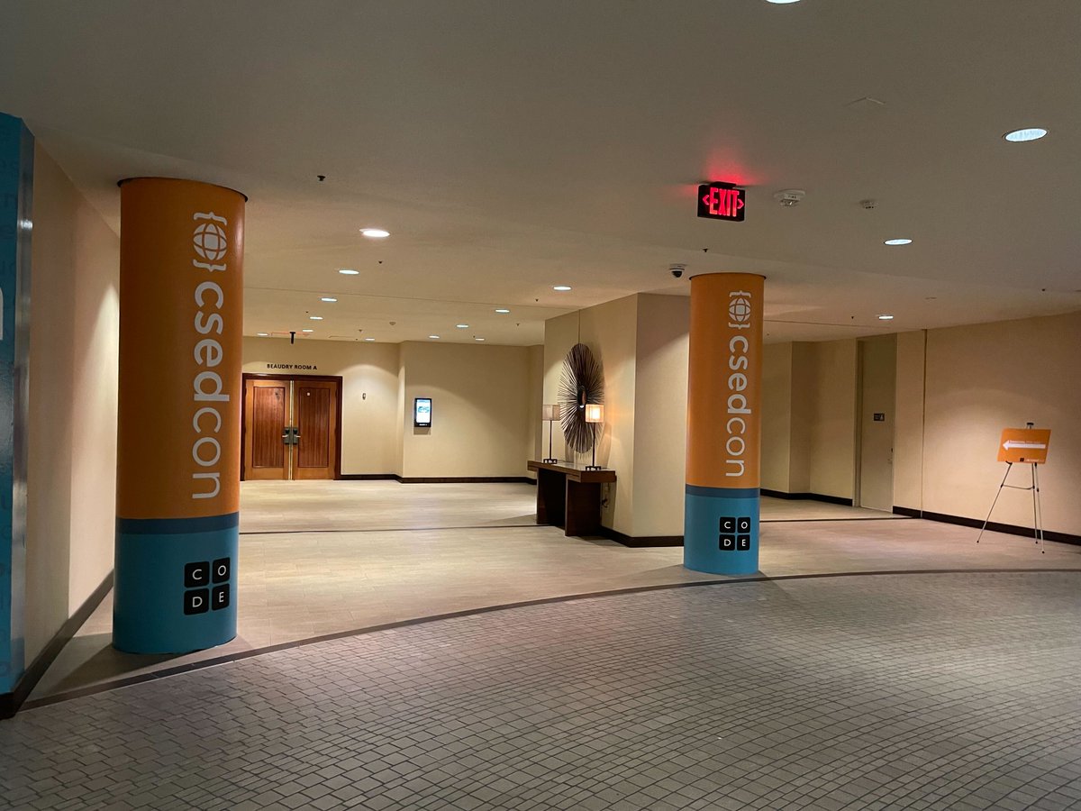 _CodeCrew's tweet image. @mekaeg, @KelaDJones, and Pamela Egwuekwe are at the #CSEdCon in LA learning more about #computerscience education! @codeorg  #CSEdCon2021 #gritgrindcode