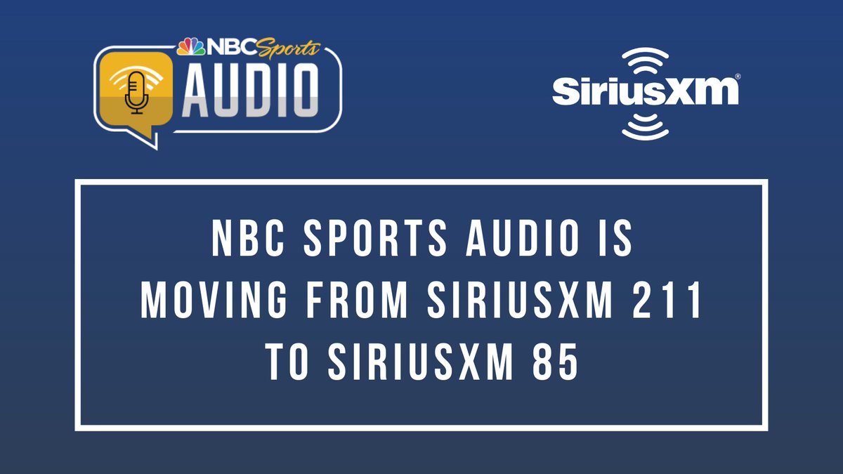 NBC Sports Audio tweet media