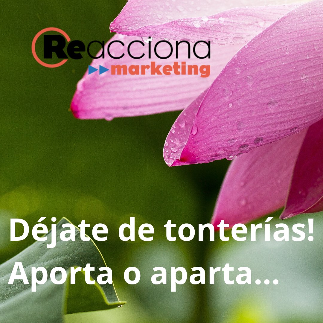 ReaccionaMkt's tweet photo. Las redes sociales nos permiten acceder a mucha información, conocer gente afín a tus intereses y como no aportar y compartir conocimientos.

Para mi, este es el propósito y el valor de ellas.

También hay quien no piensa igual (afortunadamente, si no sería aburridisimo, verdad? https://t.co/2txET2lV4g