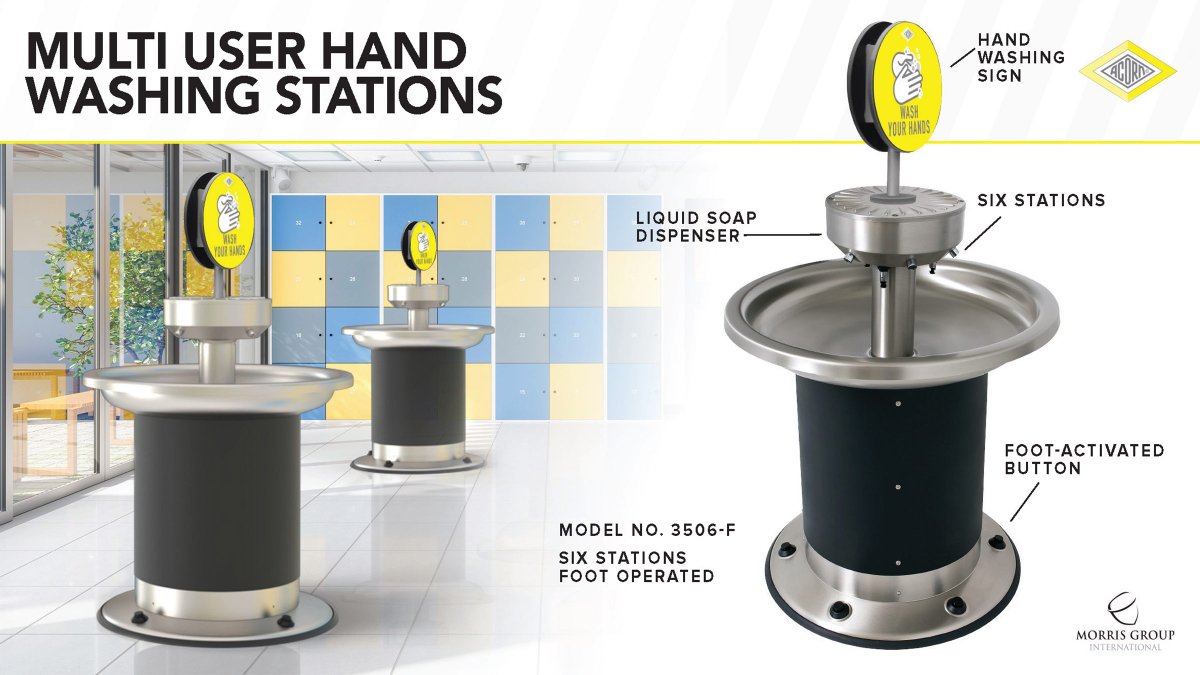 For high-traffic, commercial locations, this 6-station stainless steel #HandWashing sink is perfect!

Increase #HandHygiene with fully #touchless operation by #SensorFaucets or foot button. 🧼💧

👉 bit.ly/3msOugn 

#Specifiers #HandWashingStation #WashYourHands