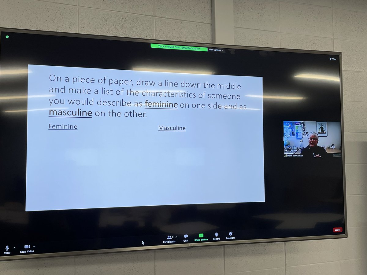 Profra_Castro's tweet photo. Today in Ed Academy: a mind blowing discussion on gender stereotyping w/ our EIU dual credit partner and guest lecturer Prof VanGunten! π©π»βπ«π¨βπ«@District214 @WheelingHS_AVID @Wheeling_Cats #D214EdPrep https://t.co/Vu9AZE4BsS