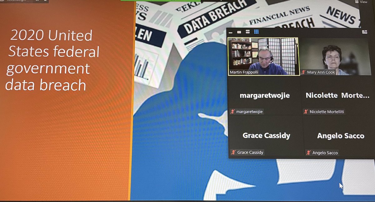 Thx <a href="/MartyFrappolli/">Marty Frappolli CPCU</a> for zooming in to our First Year Seminar courses on Disaster Planning/Community Recovery at SJU’s Haub School and sharing your #CyberPro expertise! #ExploreRMI #CATRisk #RiskMitigation #cyberrisk
<a href="/saintjosephs/">Saint Joseph’s University</a> #MaguireAcademyOfInsuranceAndRiskManagement
#THWND