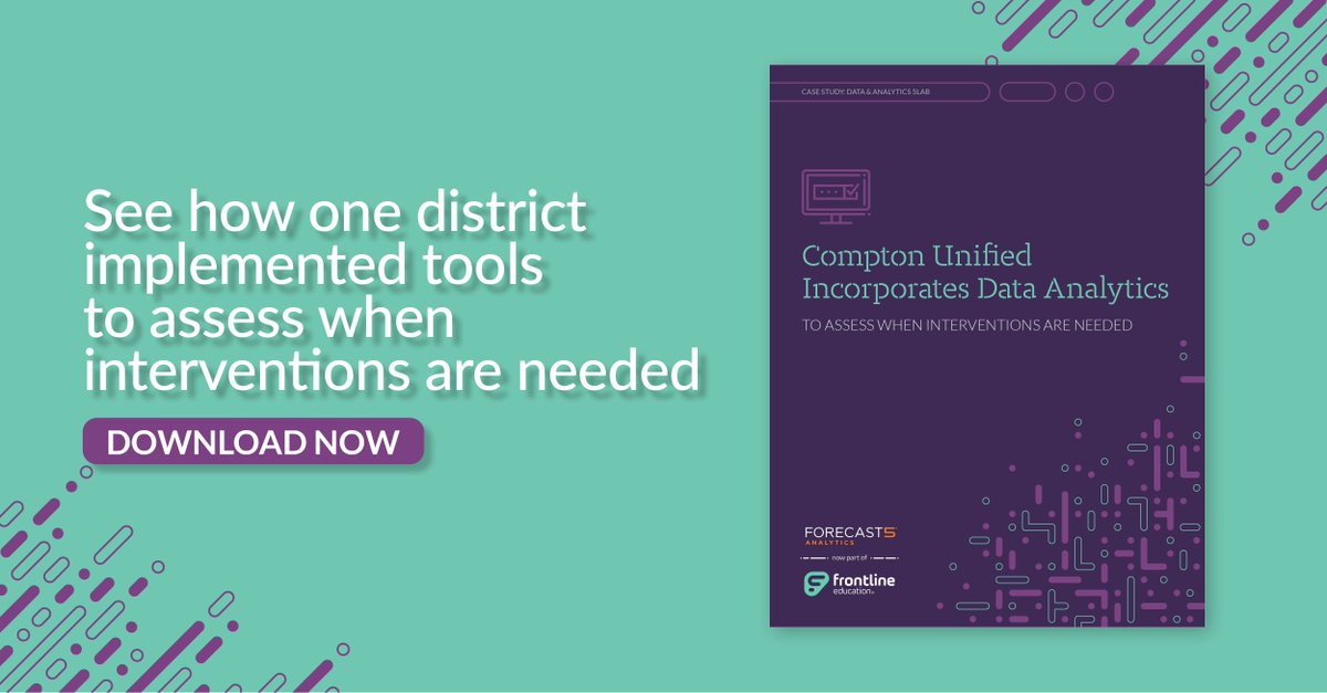 Jorge Torres, Director of College &amp; Career at Compton Unified, helped his district use data analytics to create early warning indicators to identify at-risk students and implement interventions. Read more about their story: bit.ly/3bFSeqj #eddata #edTech