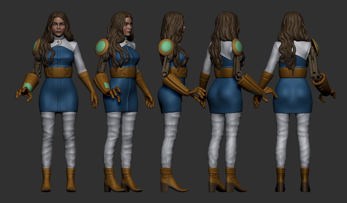 GametimeAgain's tweet photo. Got our first glimpse of how one of our miniatures in Perpetuity might look when painted.  What do you think? https://t.co/UhYe32Eh2U