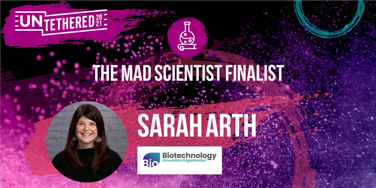 sarahsarth's tweet photo. I am honored to be nominated for the Mad Scientist Award at #UNTETHERED2021 #eventprofs . Learn more about all of the finalists and cast your vote by registering today https://t.co/2atJC3wMWq https://t.co/OvLJxuIbqr