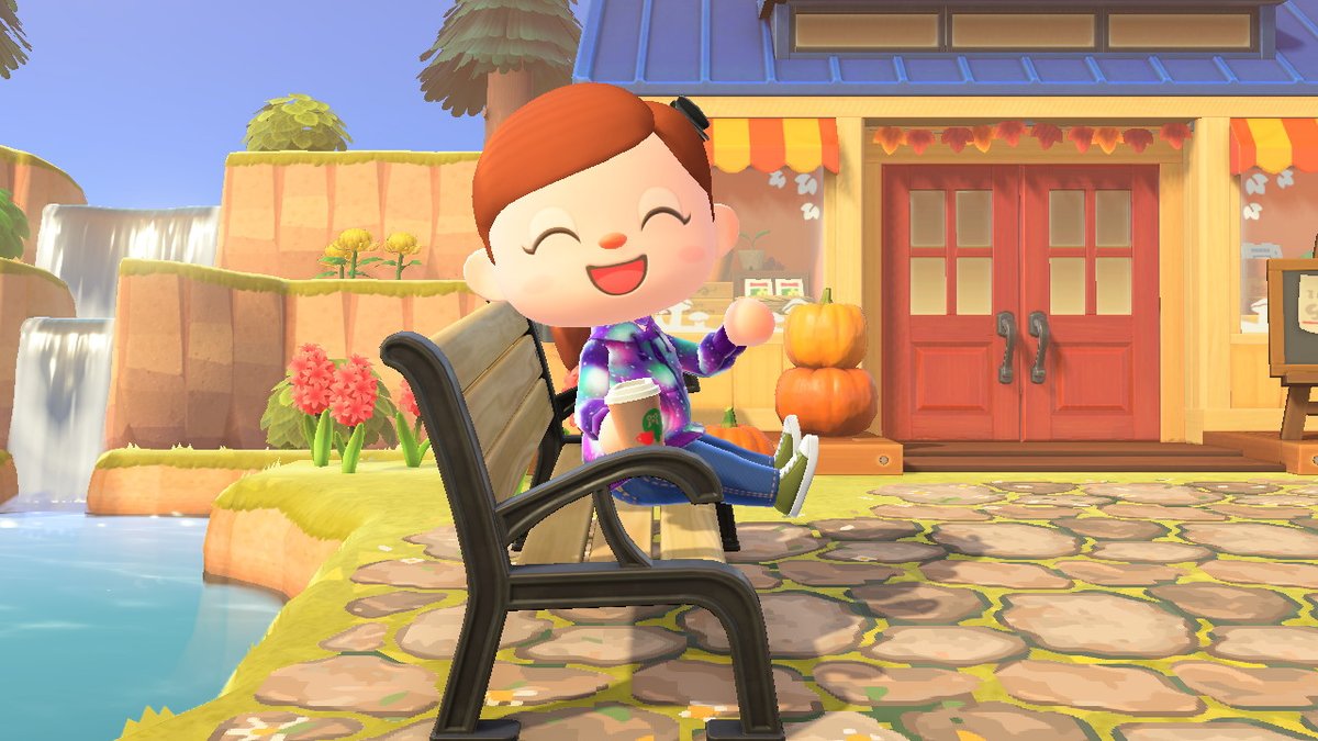 craftytrash's tweet photo. Enjoying some fresh to go coffee #AnimalCrossing #ACNH #NintendoSwitch https://t.co/hu0TNCElSS