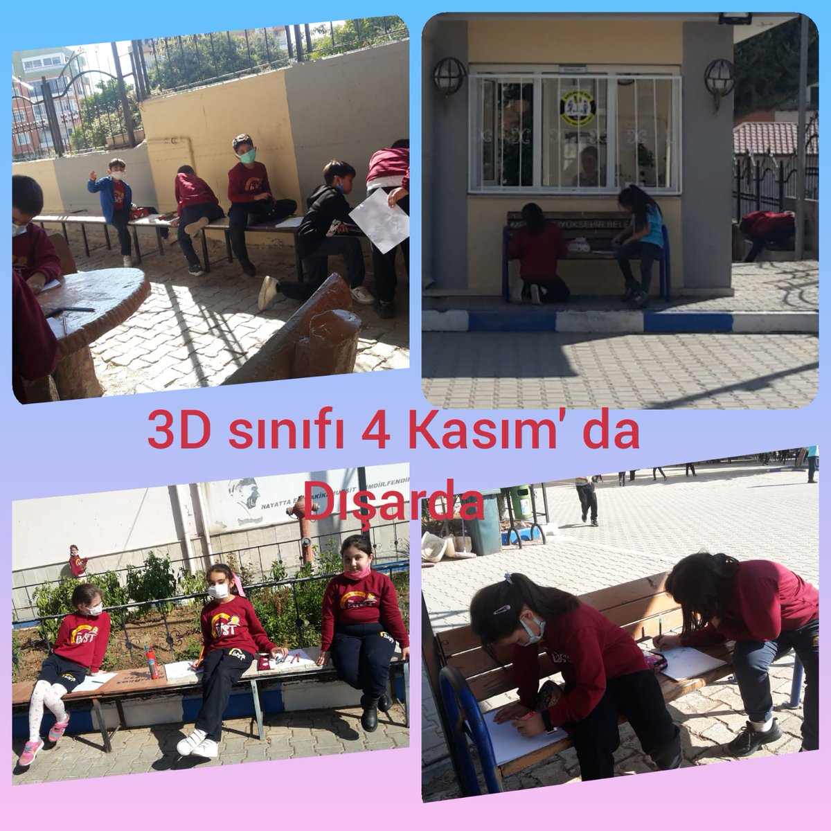 AbaogluHediye's tweet photo. @okuldisarida "Hayalimizdeki Dünya" yı 4 Kasımda resimledik https://t.co/vfe41xfG9n
