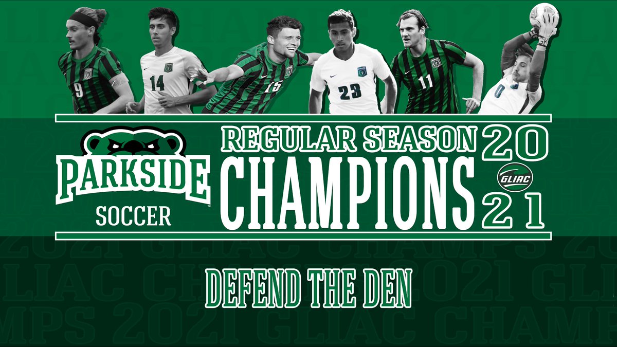 GLIAC REGULAR SEASON CHAMPS!!! 🏆🏆🏆

<a href="/ParksideMSoc/">Parkside Men’s Soccer</a> defeats Northern Michigan to clinch regular season title and home field advantage in the GLIAC tournamnent.