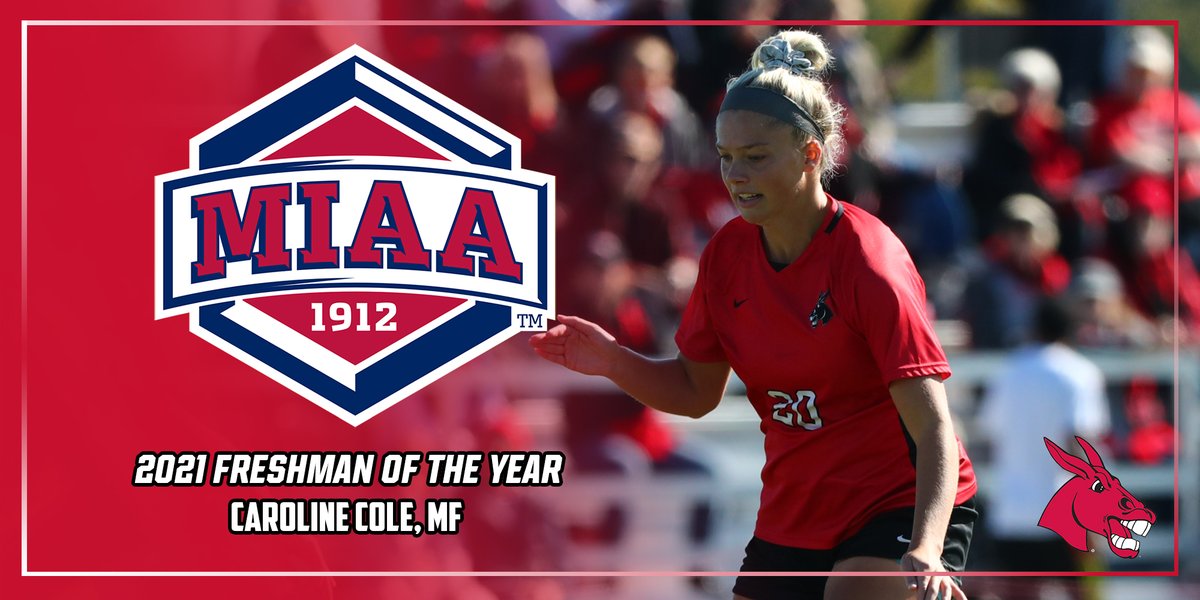 Congratulations to freshman midfielder Caroline Cole -- the 2021 <a href="/TheMIAA/">The MIAA</a> Freshman of the Year!

#teamUCM