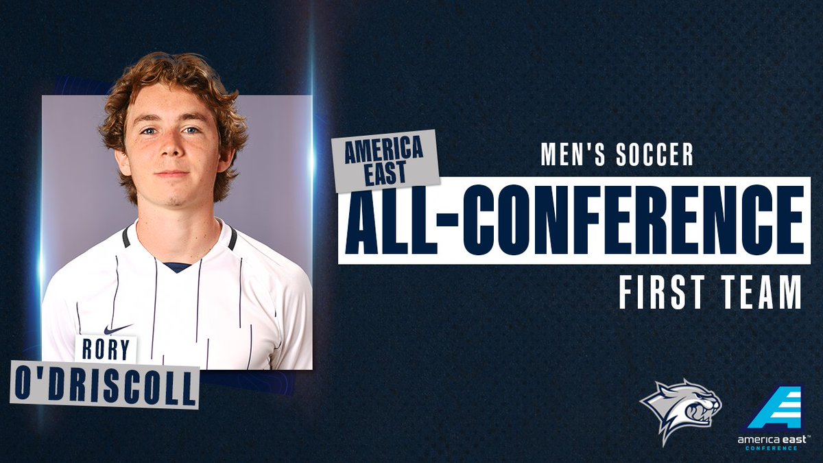 UNHMSoccer's tweet photo. Congrats to Rory O'Driscoll for earning @AmericaEast All-Conference First Team accolades for the 2nd year in a row! 

Story ➡  https://t.co/bPdS0Ey9ls

#DelayedNotDenied https://t.co/s3tusQV5i2