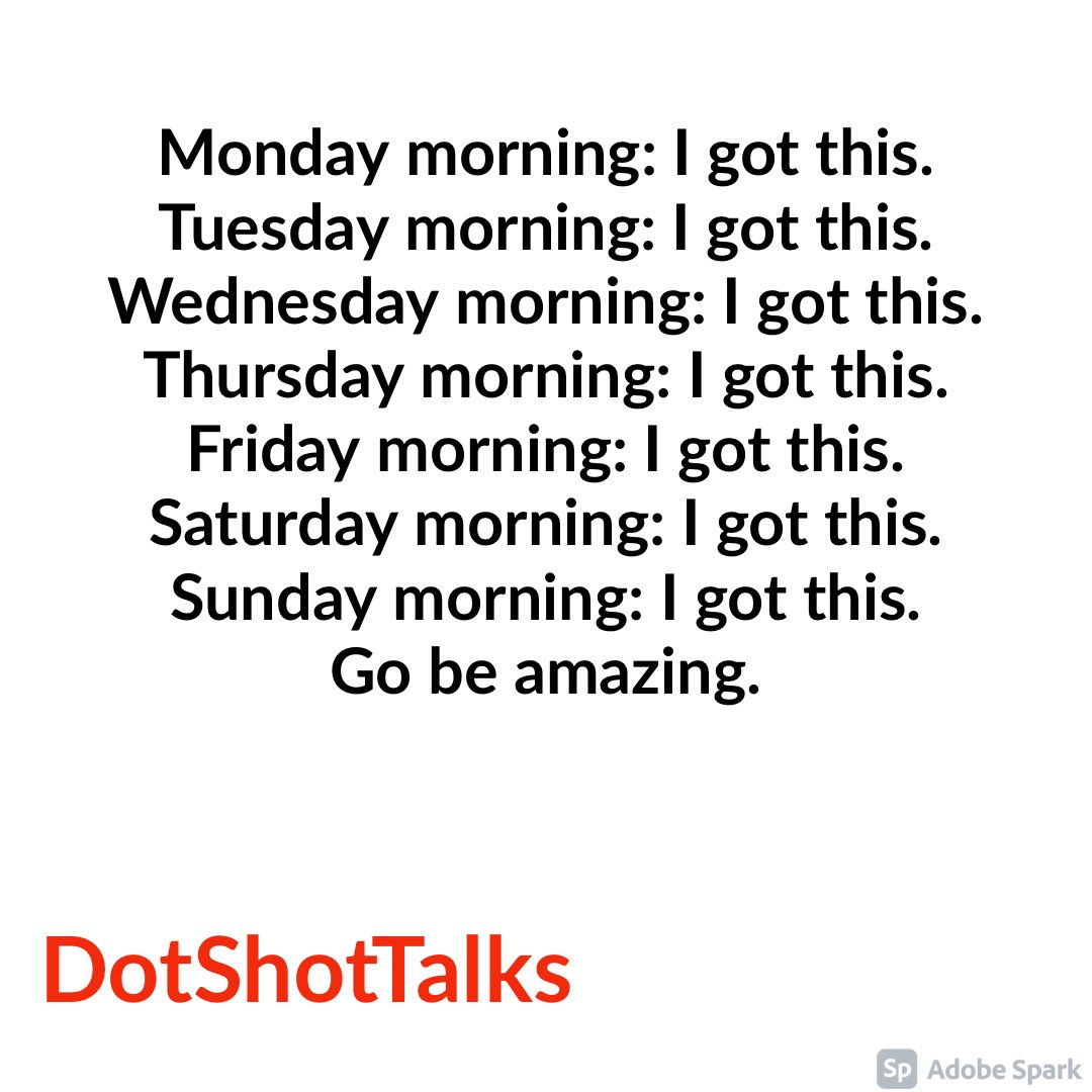 ShotTalks's tweet photo. 👉🏾Anything less than this and you’re shorting yourself.💪🏾

#DotShotTalks
#GoBeAmazing
#ConnectDotsTakeShots
#IGotThis https://t.co/7CxRwkWwhT