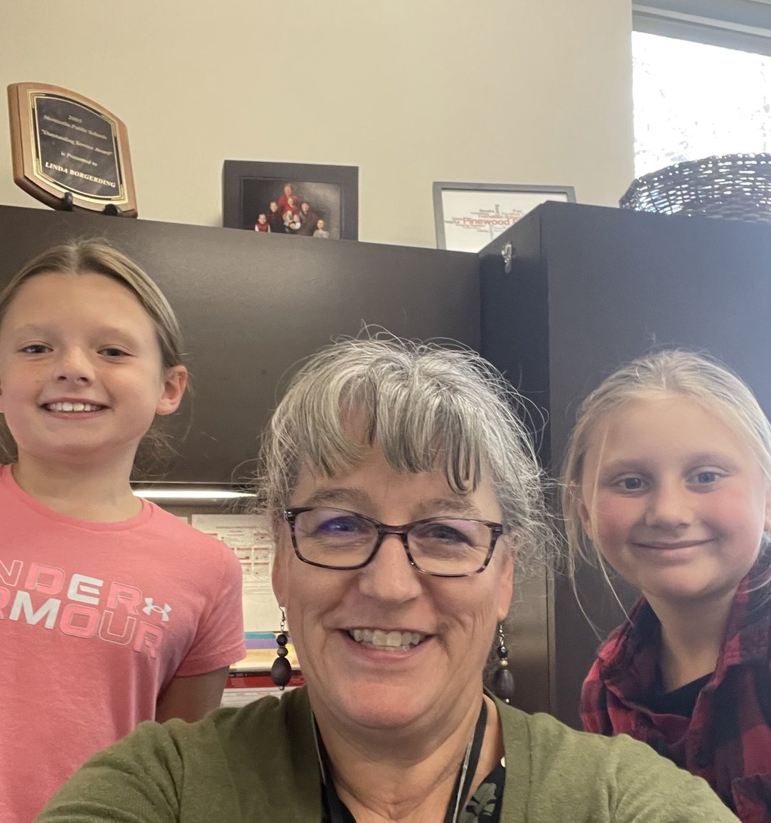 PWEmagic's tweet photo. Mrs. Stoick nominated LZ and ES for a good news call.  They volunteer to sweep up the leaves that had blown into the building.Both of the girls are the first to step up and help around the classroom too. They are very deserving of recognition! Way to be a Magic STAR! #montimagic https://t.co/yOzLbcj2S7