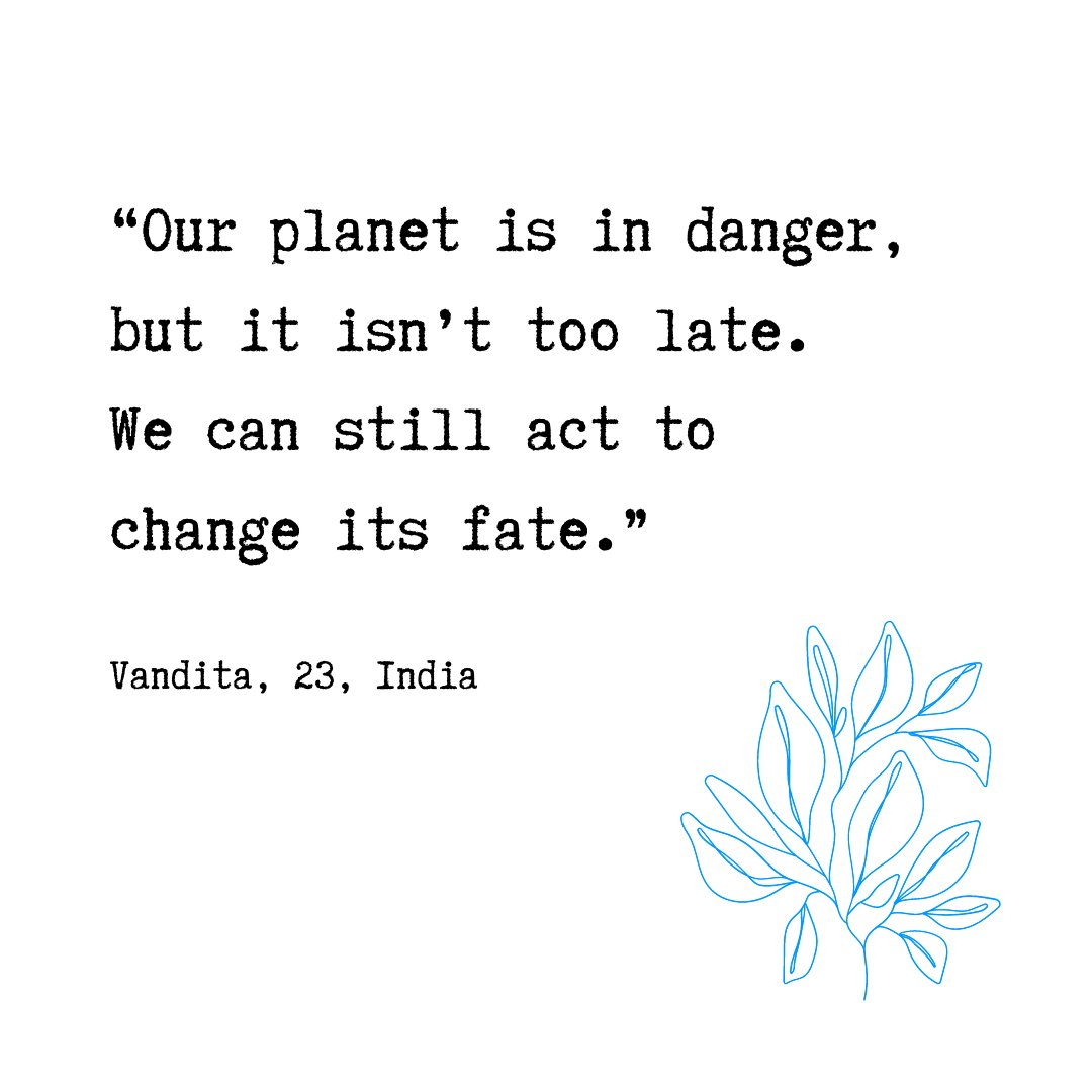 Vandita from #India has a message for the world. <a href="/voicesofyouth/">Voices of Youth</a> 

Do you have a message for world leaders too, as discussions progress at #COP26?