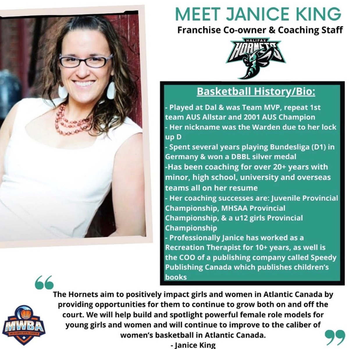 It’s time to get to know the crew! Please give a warm welcome to our first to be highlighted, Janice King ✨ <a href="/janiceking101/">Janice</a> <a href="/the_mwba/">Maritime Women's Basketball Association</a>
