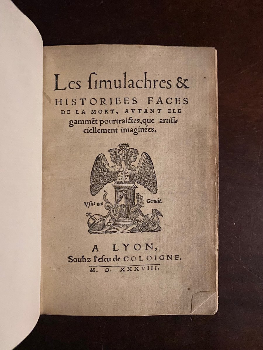 embaumements's tweet photo. C'est une très grande fierté de pouvoir ajouter une 1ere édition très rare de cet ouvrage exceptionnel à notre collection
#Holbein #mort https://t.co/cCFjKoHeEt