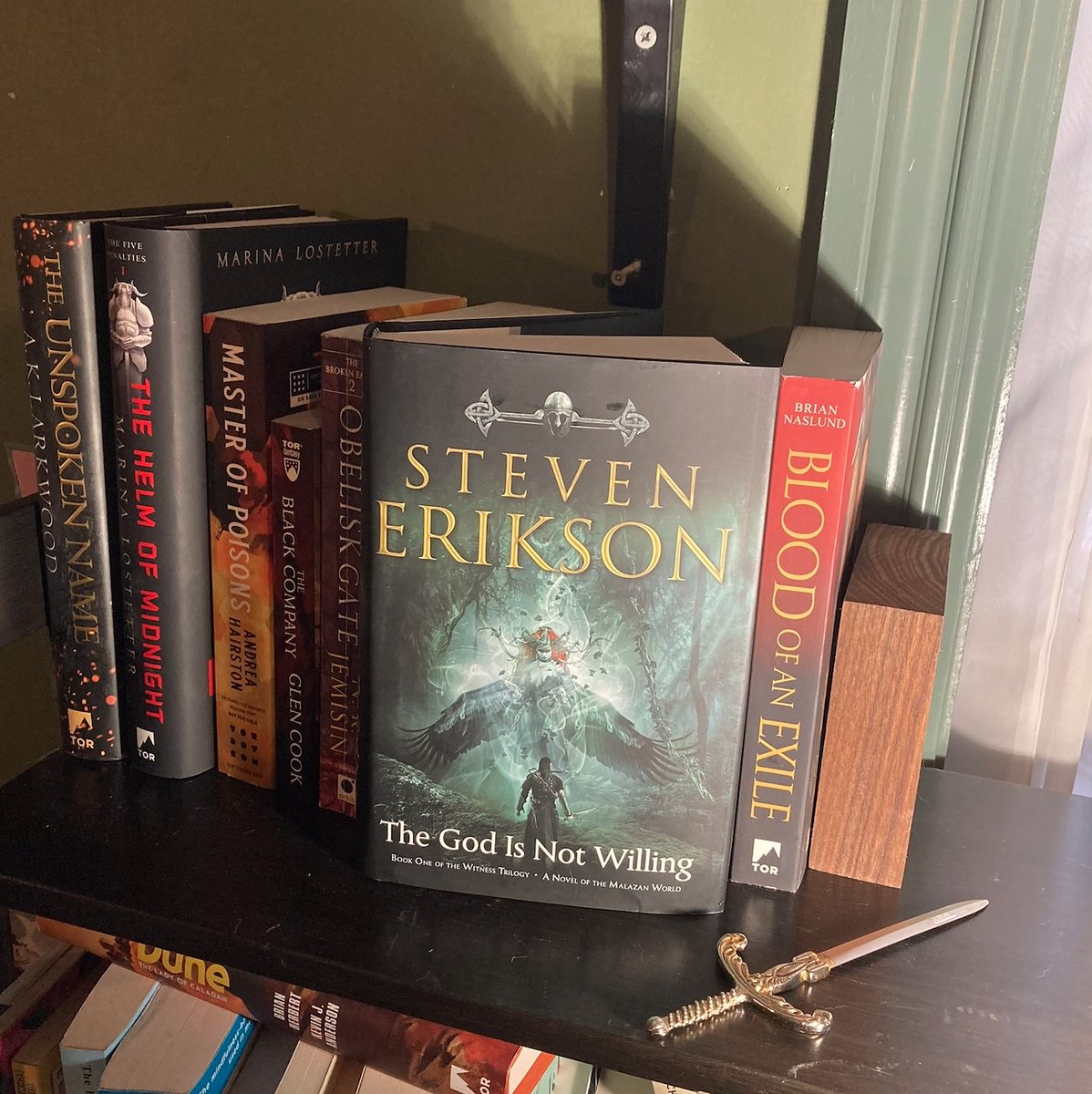 It's Friday and that means...#SWEEPSTAKES TIME! Enter here for the chance to snag a copy of #TheGodIsNotWilling by <a href="/erikson_steven/">Steven Erikson</a>. Just follow us, then like and retweet to enter.

#TheGodIsNotWillingSweeps