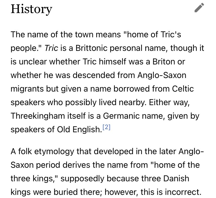 cookster101's tweet photo. 668. Threekingham, Lincs. Which 3 kings I thought to myself? Especially as the pub is called The Three Kings. Turns out it’s named after ‘Tric’s People’. #threekingham #oddlynamedvillages https://t.co/Wa62b0oQTa