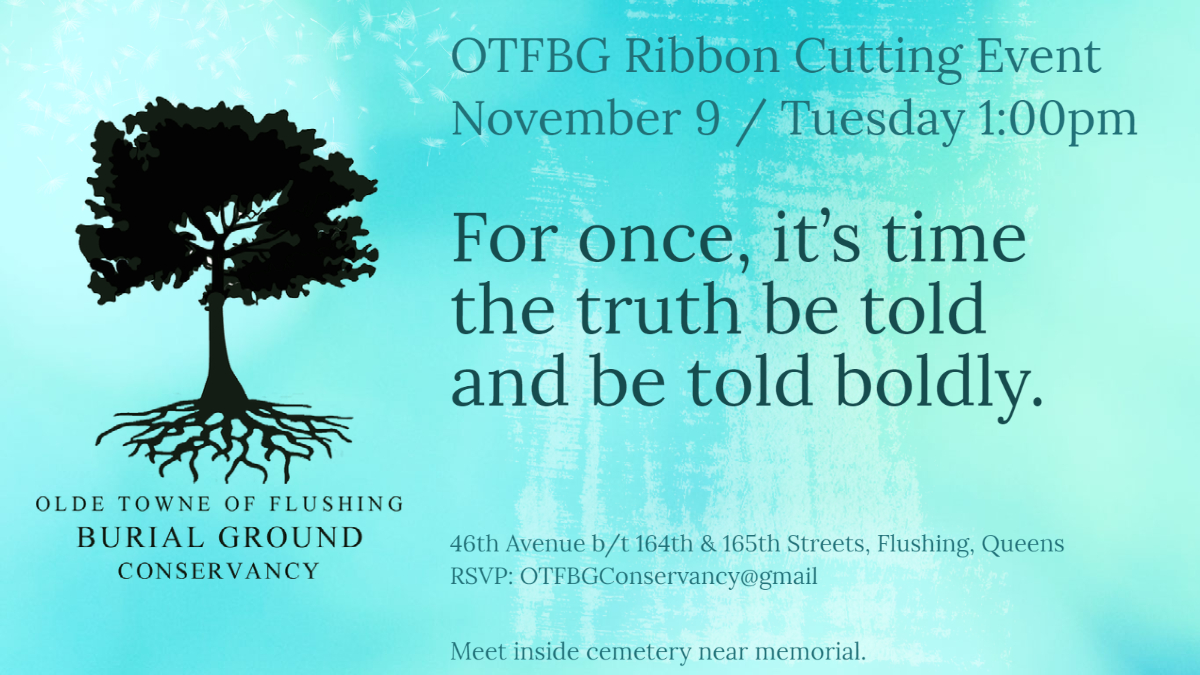 OTFBGConsrvncy's tweet photo. Announcement:
Ribbon Cutting Ceremony 

November 9, 2021
Tuesday, 1pm

RSVP: OTFBGConservancy@gmail.com https://t.co/lmsndjvu4V