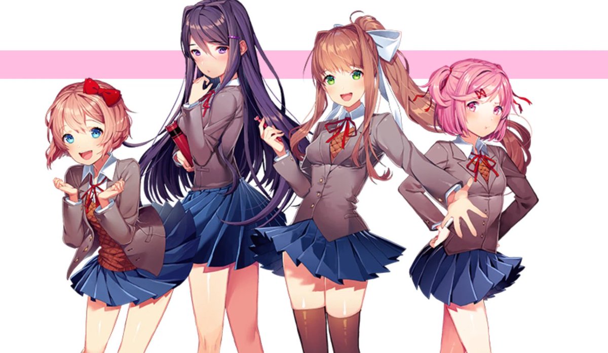 aweeweexo's tweet photo. Streaming #DokiDokiLiteratureClubPlus tonight! I wonder what this game’s about 🤔 https://t.co/eZOrgEZDFa