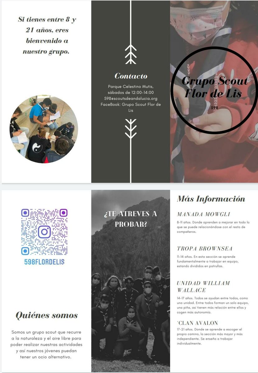 ⚜️¡Buenas tardes familias!⚜️
Os anunciamos que este sábado 6 de noviembre tenemos.. ¡REUNIÓN DE PUERTAS ABIERTAS!
Estaremos en el parque de Varela desde las 12:00 a 14:00.
Así que si tienes entre 8 y 21 años ¡No lo dudes ni un segundo más!
¡Esperamos con ansias veros el sábado!