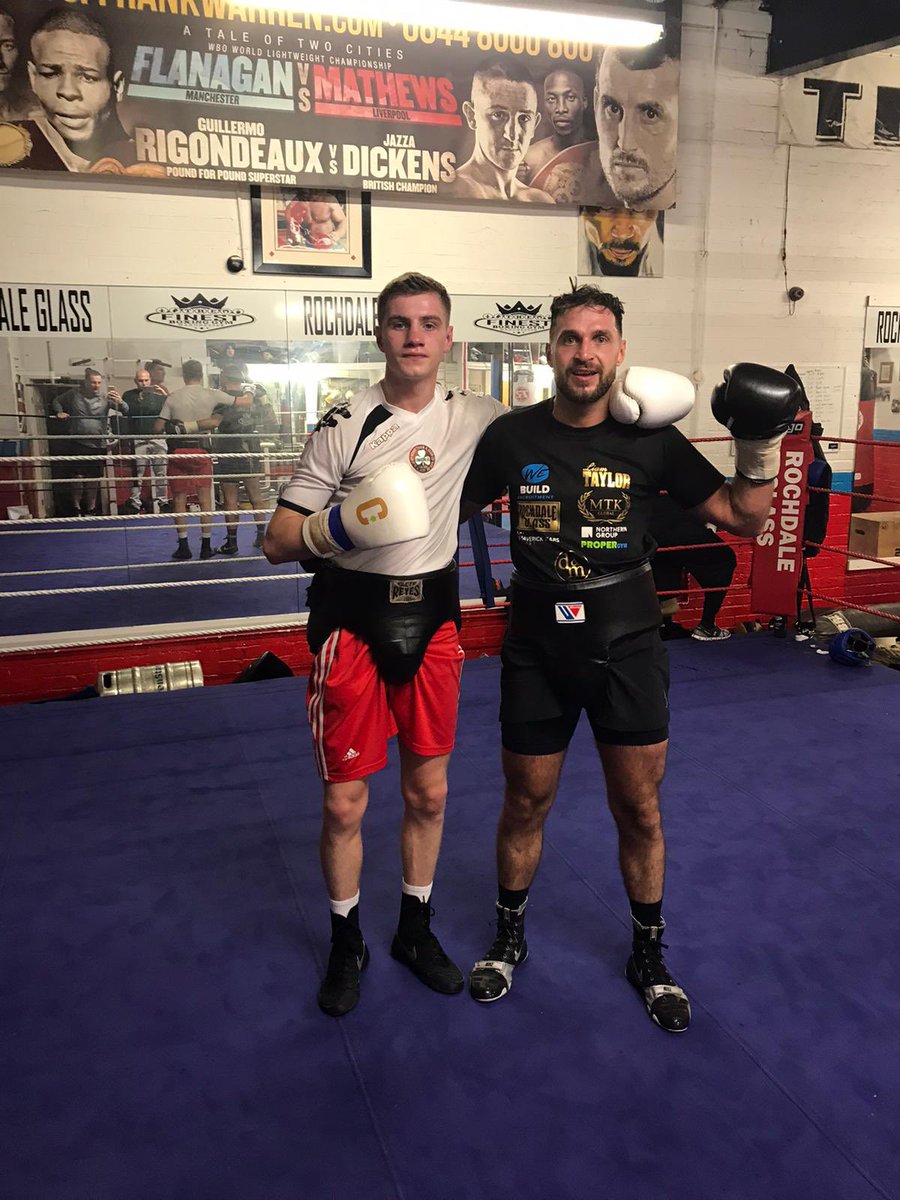 ORourkesgym's tweet photo. Great rounds today for @RyanOR12345 with @liamtaylor20 🇬🇧
@Carouselboxing1
#manchestersparring #camplife #orourkesfighters #boxingtrip #sparringday https://t.co/3p7OQgpHAW