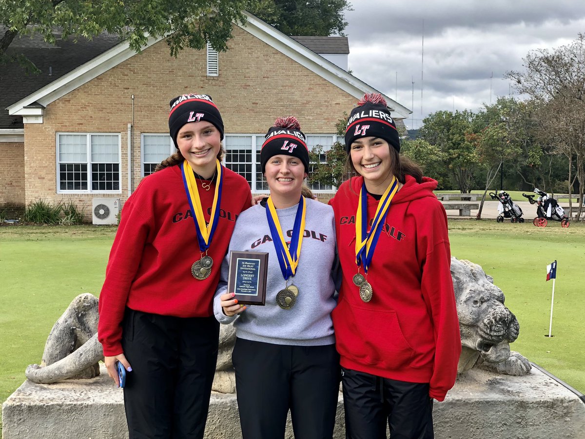 LTCavGolf's tweet photo. 🏆Joy Riley Invitational JV Team Champions!

🥇Grace Hall (&amp; Long Drive Champ!)
🥈Faith Principato
🥉Sienna Regan
#JAMODI https://t.co/CYsSHxayvW