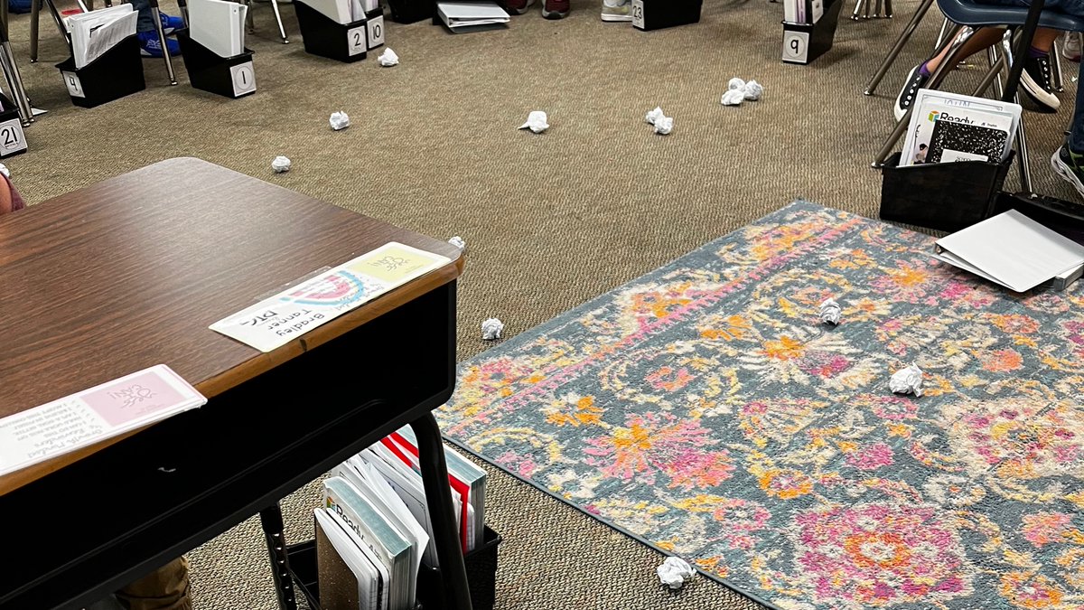 The aftermath of Trashketball 🏀 🗑 . What an awesome way to get these highly competitive kiddos to review their ELA skills! <a href="/MCPS_Sunrise/">MCPS_Sunrise</a> <a href="/CASjanedavis/">Jane Davis</a>