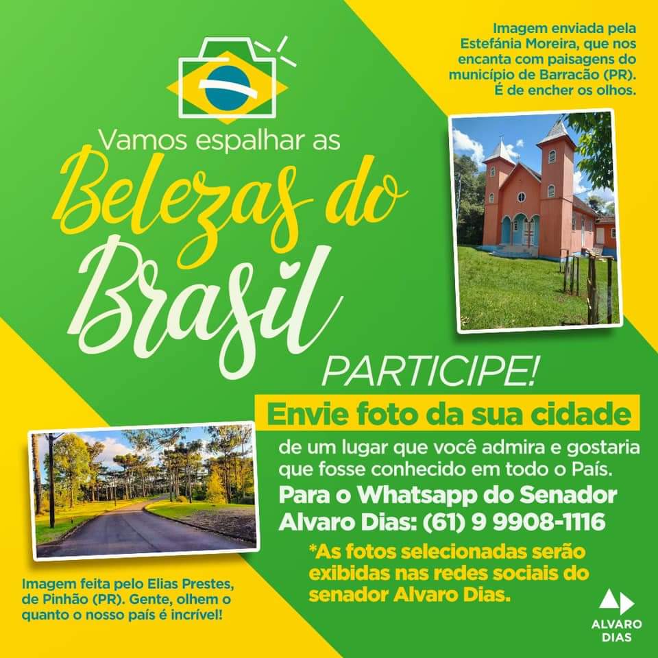 alvarodias_'s tweet photo. Vamos olhar as belezas do nosso Brasil com o olhar de primeiro encontro, que causa aquele encantamento e nos faz lembrar que existe o lado bom da vida!  🤩🙌
Participe do nosso quadro Belezas do Brasil e envia aquela foto caprichada para o nosso WhatsApp! 
(61) 9-9908-1116 https://t.co/x5RFXltraY