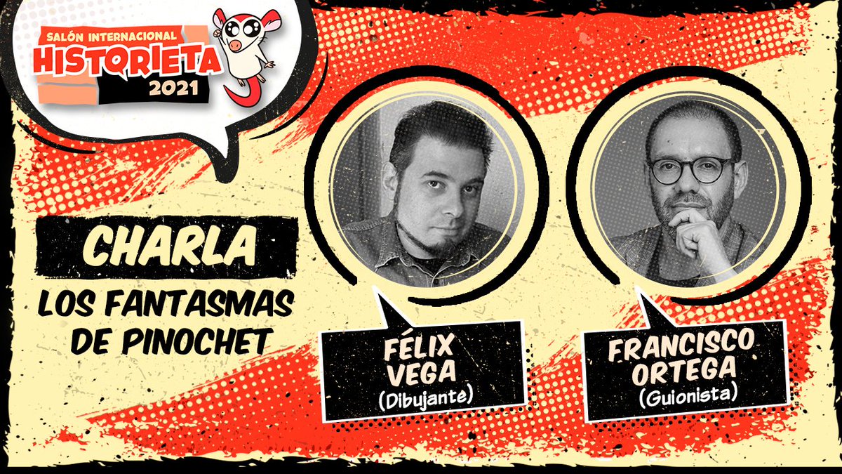 historieta_cl's tweet photo. Hoy a las 19:00 hrs te esperamos con @efeortega y @FelixBuscamares para hablar sobre la novela gráfica "Los Fantasmas de Pinochet", a través de nuestro canal de #Youtube
¡No te olvides suscribirte!

https://t.co/gi1YOMDgPq https://t.co/FDiXun5r4k