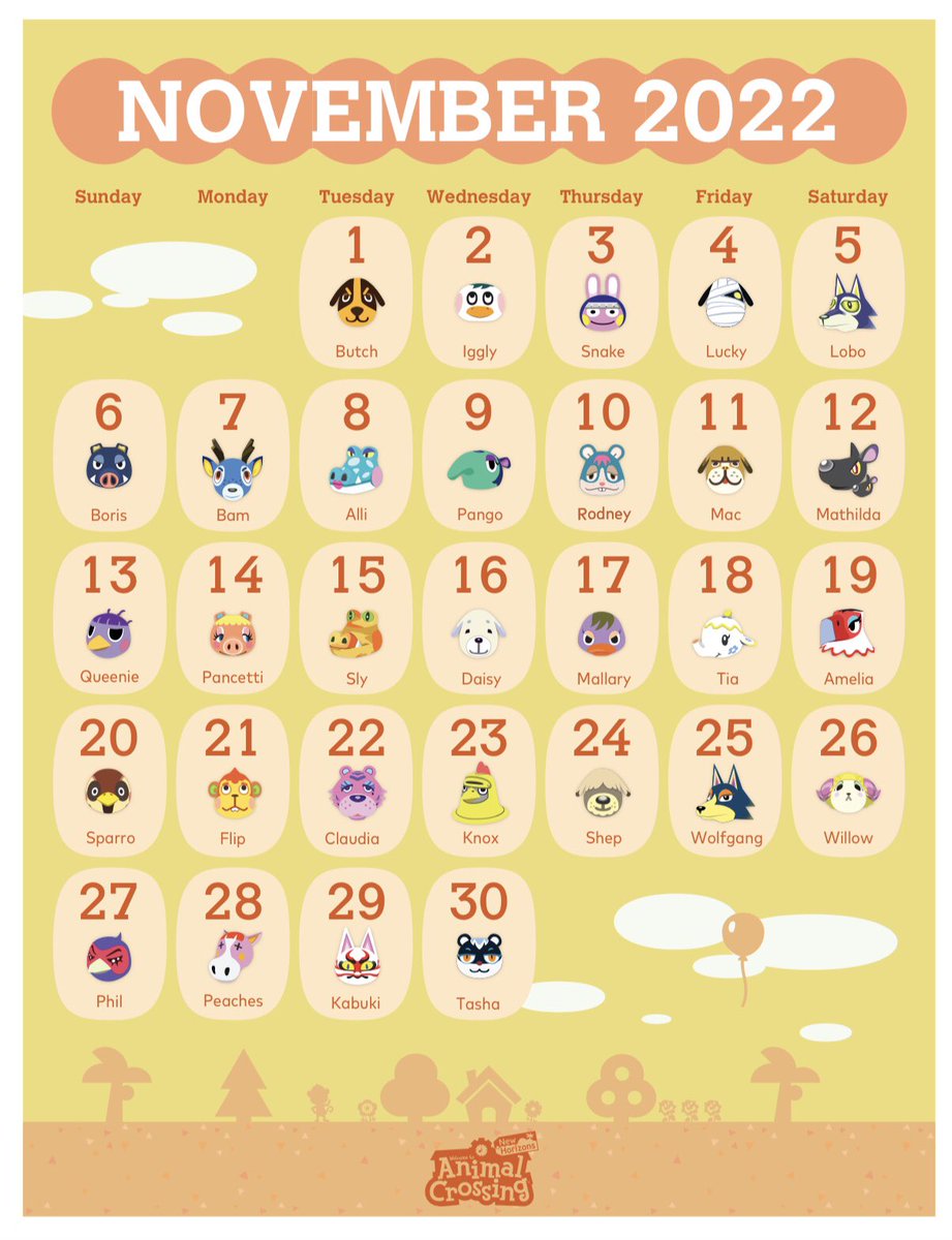 تويتر Beatrice على تويتر Printable Animal Crossing New Horizons 22 Birthday Calendar From Mynintendo The Rest Is In The Comments T Co Xorepbklk9 تويتر Beatrice على تويتر Printable Animal Crossing New Horizons 22 Birthday Calendar From Mynintendo The Rest Is In The Comments T Co Xorepbklk9