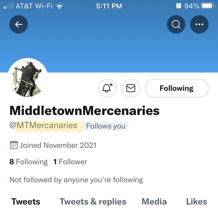 PROLeagueRumors's tweet photo. The good news:  Welcome @MTMercanaries to @PROFBLeague Twitter!

The bad news:  Ummmm…you misspelled your name in your Twitter handle 🤦🏻‍♂️ https://t.co/p4A1PNYL9j
