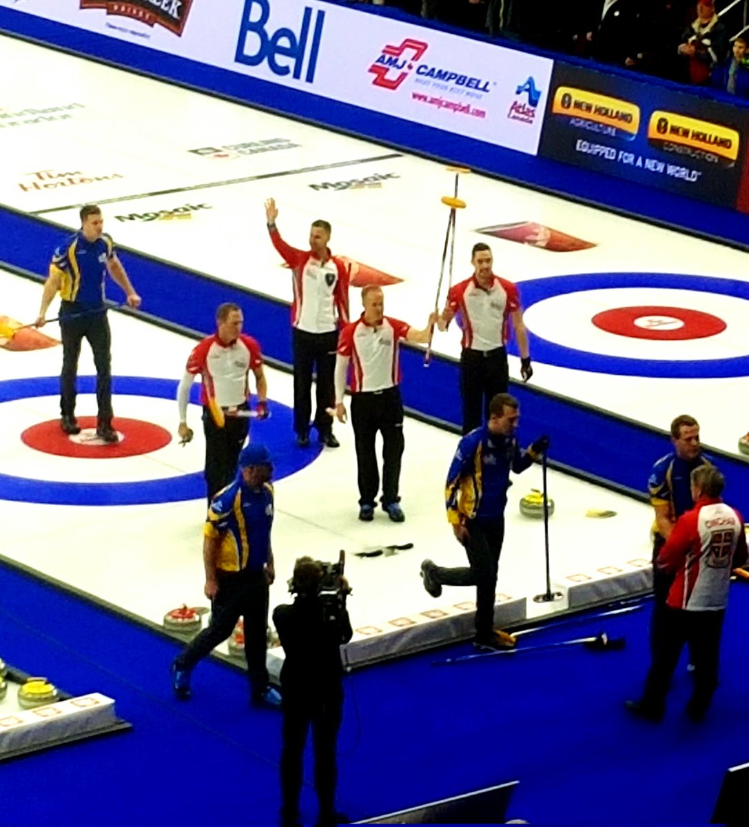 NLBaldEagle's tweet photo. @timandfriends @grandslamcurl Watching @TeamGushue at the #brier in St. John's! #timcurls https://t.co/Oqjq4hTjff