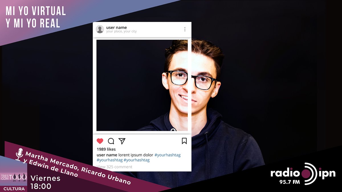 RadioIPNOficial's tweet photo. #ConexiónCultural 📻95.7FM

Las redes sociales permiten mostrar diferentes versiones de nosotros, pero ¿cuál es la real? Hoy en #TresConTodo hablaremos del "Yo virtual y el Yo real". Invitada Jacqueline Jiménez.

Escucha a🎙️Martha/Ricardo/Edwin
🌐 https://t.co/6rAFOEIwLP https://t.co/JO9faCLVwO