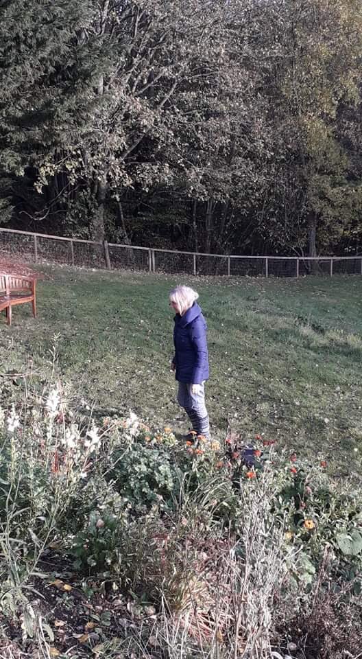 Lovely to have local author of ‘The Garden Cure’ Jan Cameron visit the project today. #grateful