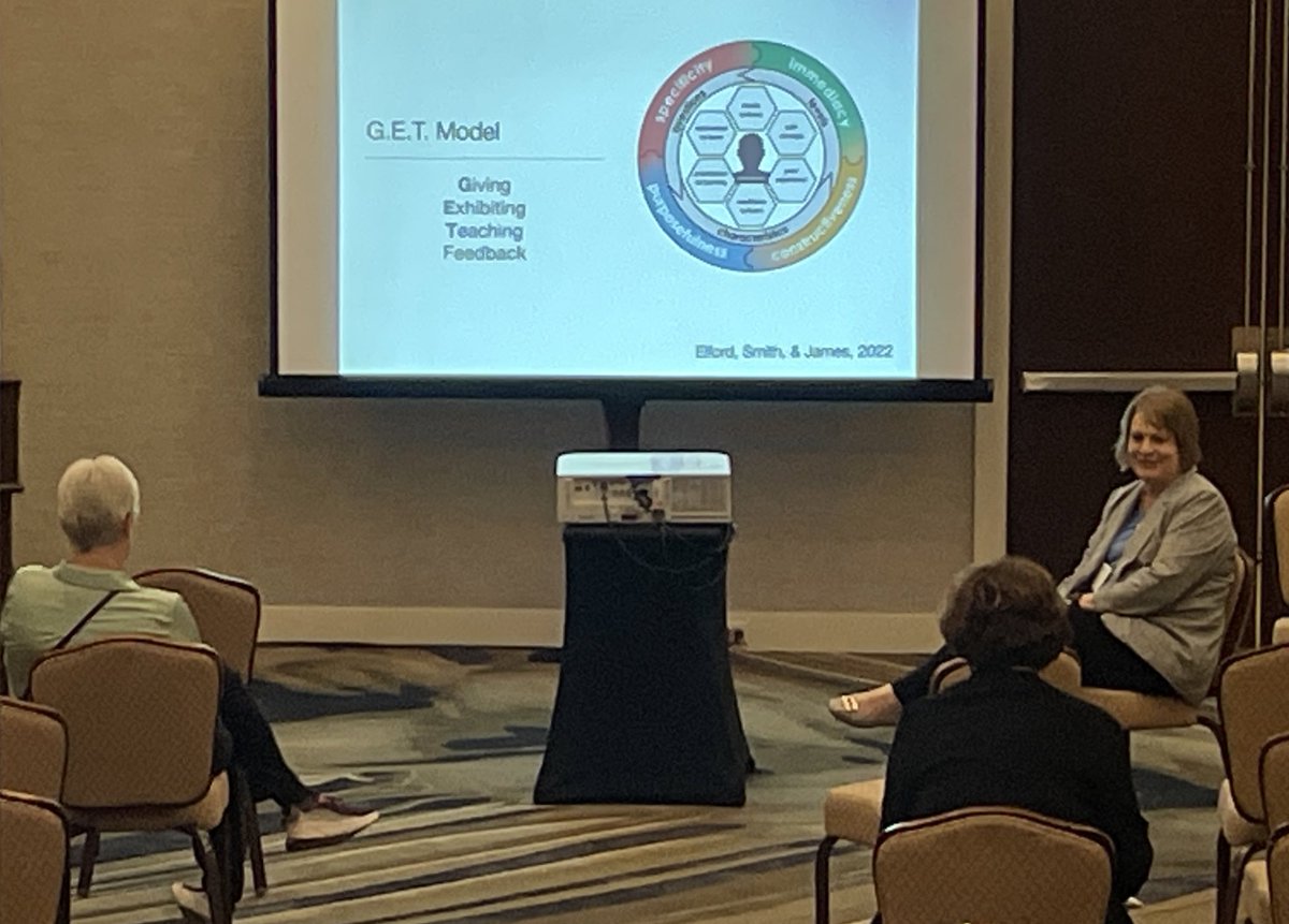 DrHaynesSmith's tweet photo. Join us at 5:00 p.m. this evening at the @TED_CEC conference after this session. We’ll be in the main lobby at the Slack, Inc table. We’ll even sign your book (if you’re into that sort of thing). #getmodel #getfeedback #teacherpreparation @martielford @SusanneJames9 @slackbooks https://t.co/LuD2BG5PDg